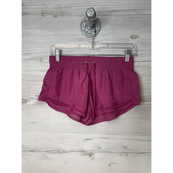 Live Love Dream Shorts Womens Small Purple Athletic Mesh Trim Running Activewear - Picture 1 of 8